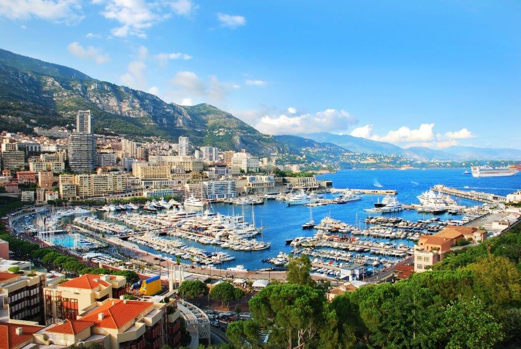 Monte Carlo in harbor of Monaco, Cote dAzur